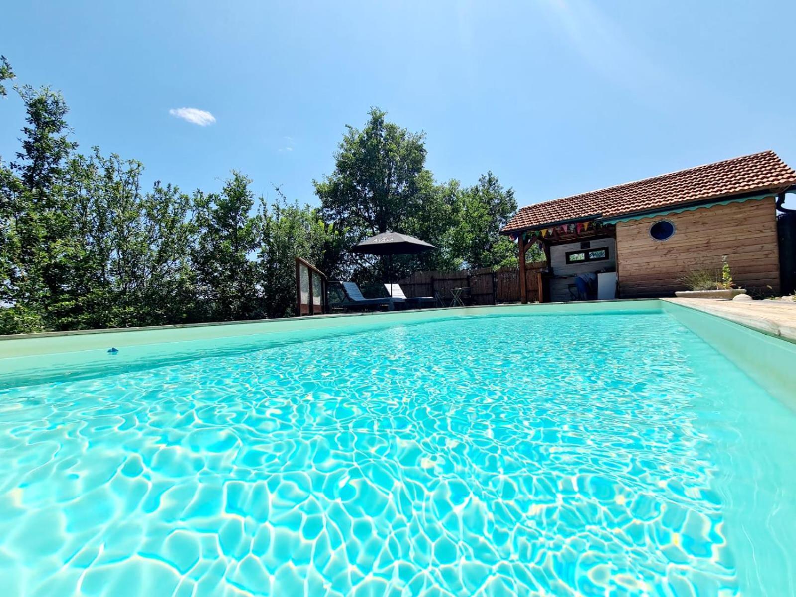 La Roulotte Du Coustal, Cajarc, Lot酒店 外观 照片